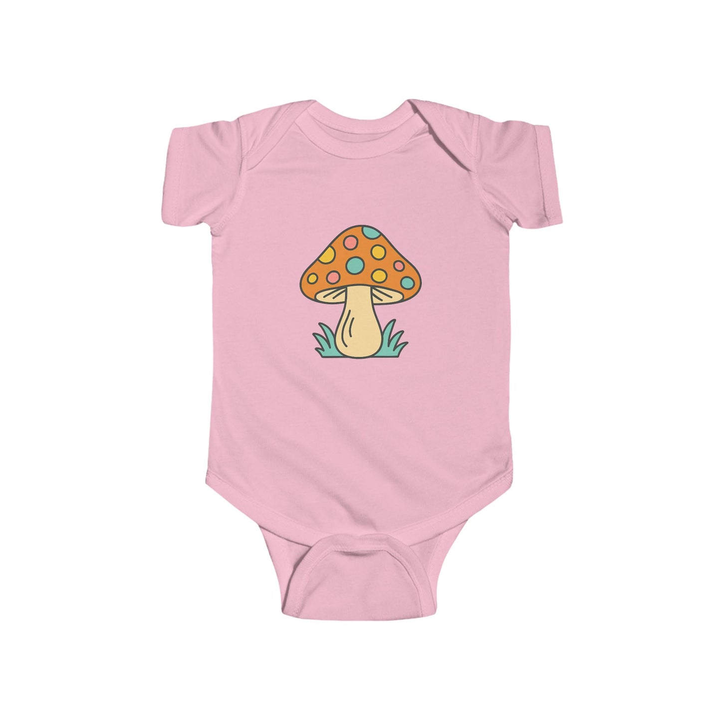 Orange Mushroom Infant Bodysuit