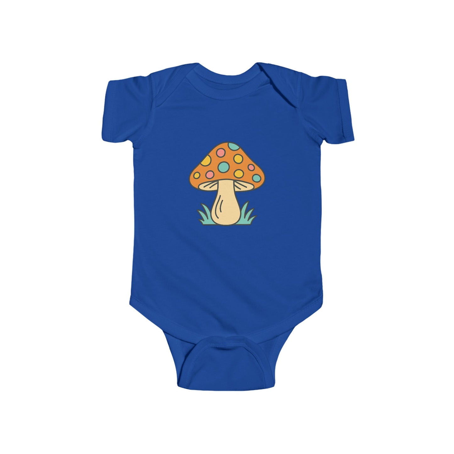 Orange Mushroom Infant Bodysuit