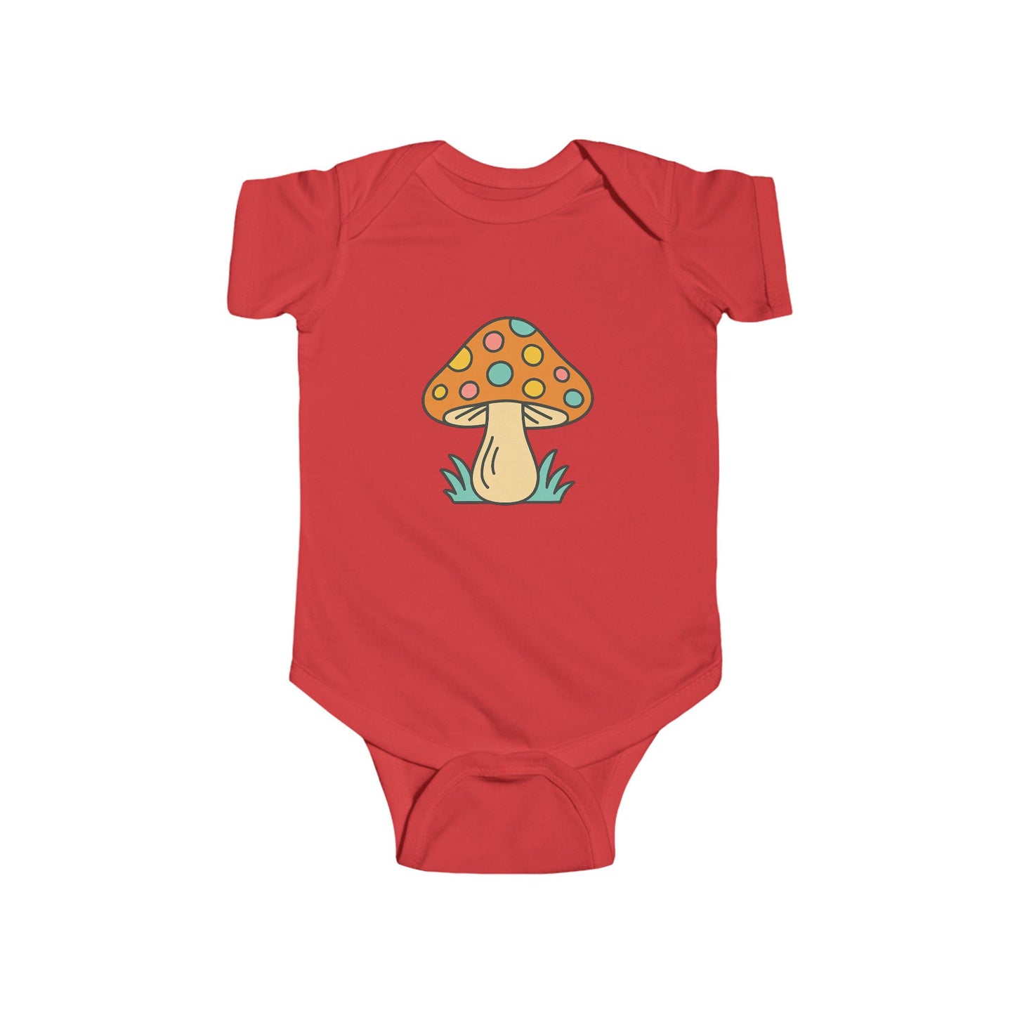Orange Mushroom Infant Bodysuit