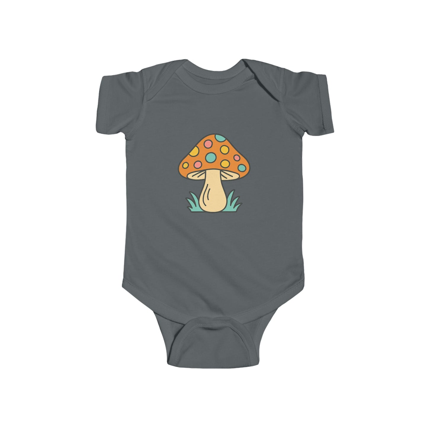 Orange Mushroom Infant Bodysuit