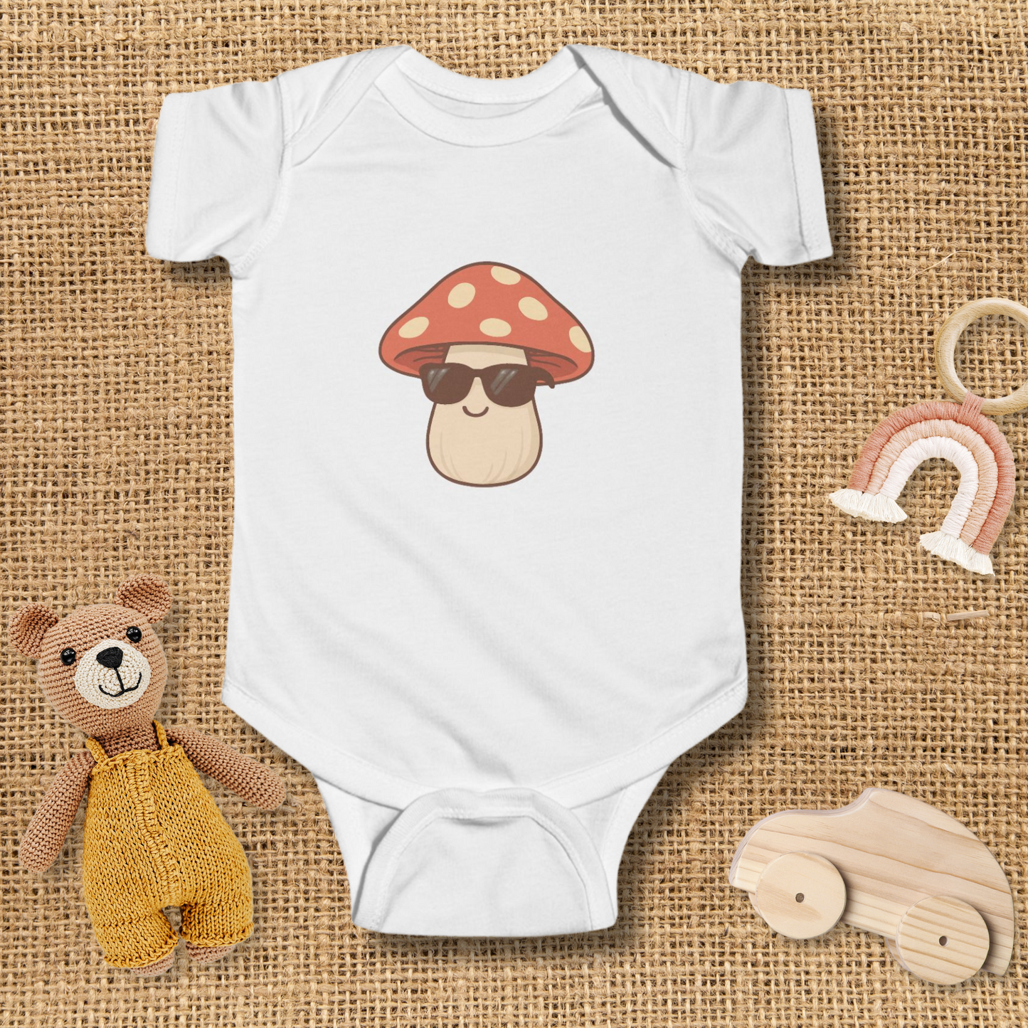 Cool Mushroom Infant Bodysuit