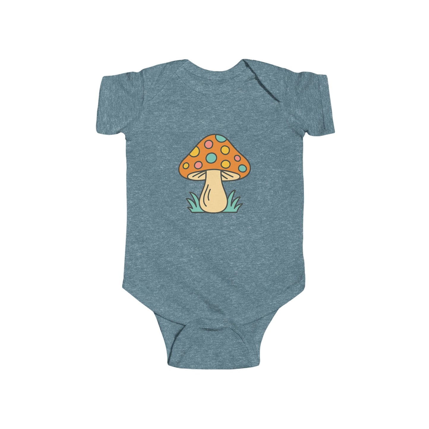 Orange Mushroom Infant Bodysuit