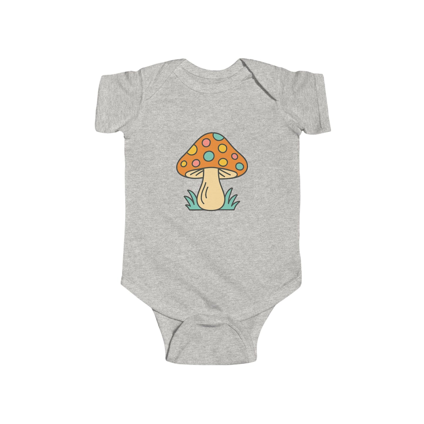 Orange Mushroom Infant Bodysuit