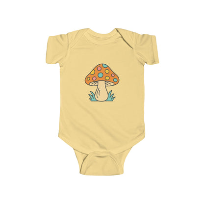 Orange Mushroom Infant Bodysuit
