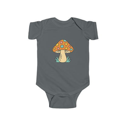 Orange Mushroom Infant Bodysuit