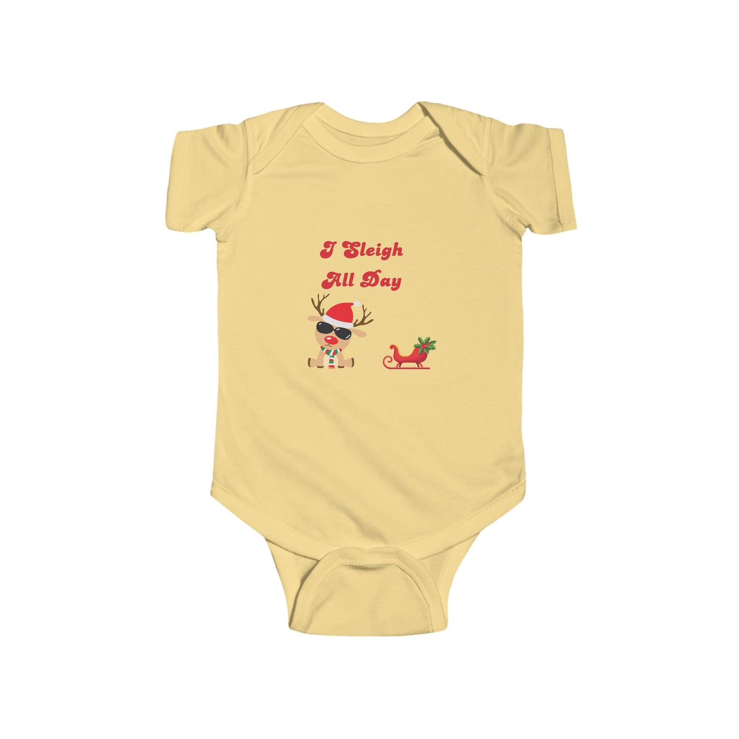 Sleigh All Day Baby Bodysuit