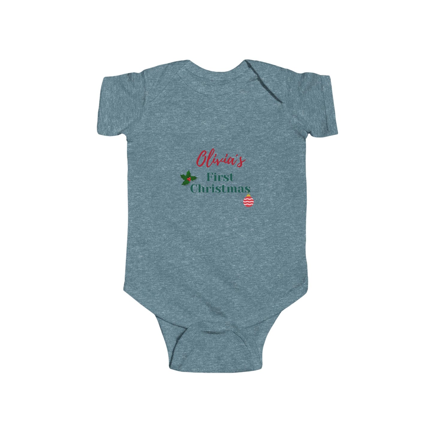 Personalized Christmas Baby Bodysuit