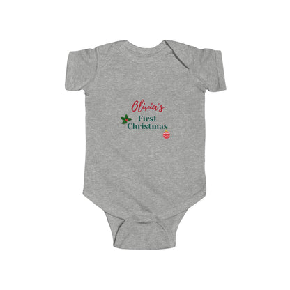 Personalized Christmas Baby Bodysuit