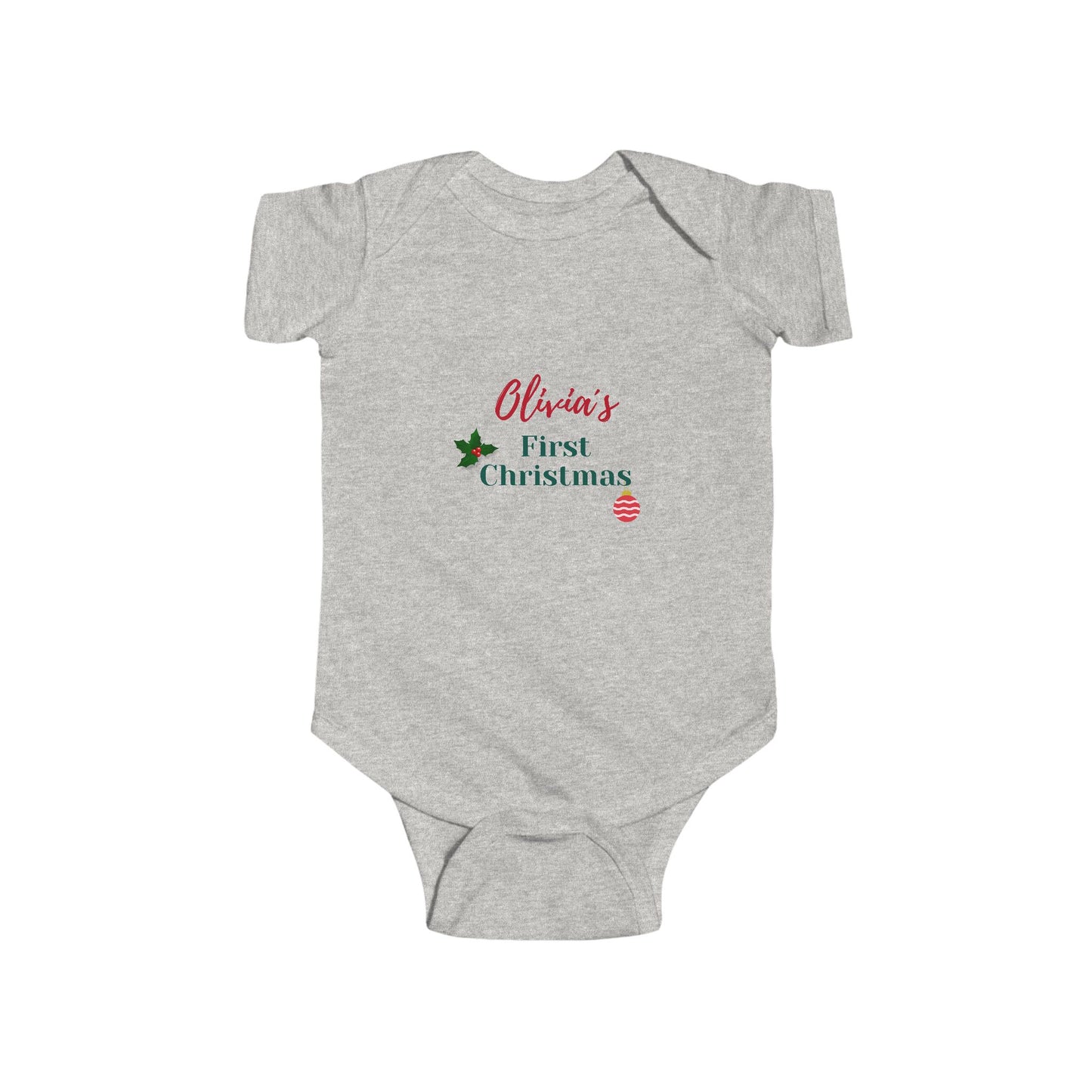 Personalized Christmas Baby Bodysuit