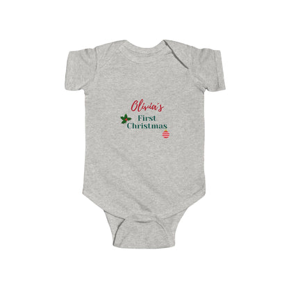 Personalized Christmas Baby Bodysuit