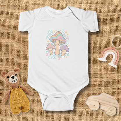 Pastel Mushrooms Infant Bodysuit