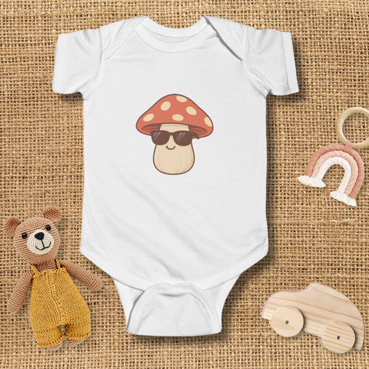 Cool Mushroom Infant Bodysuit