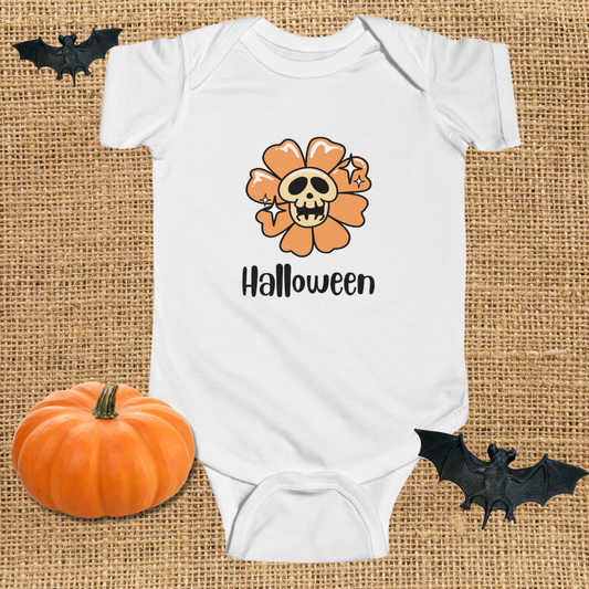 Flower Skull Halloween Infant Bodysuit