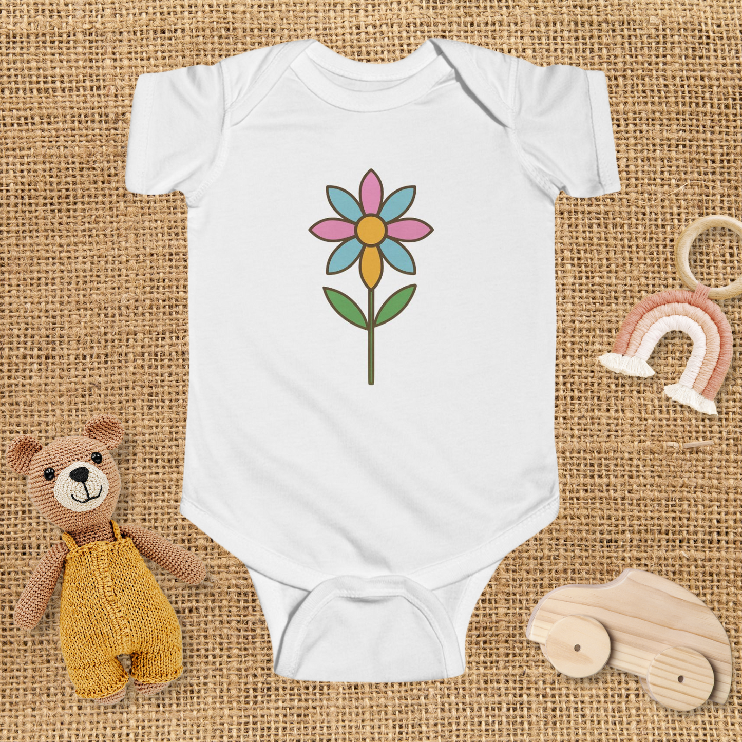 Big Flower Infant Bodysuit