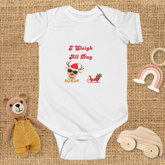 Sleigh All Day Baby Bodysuit