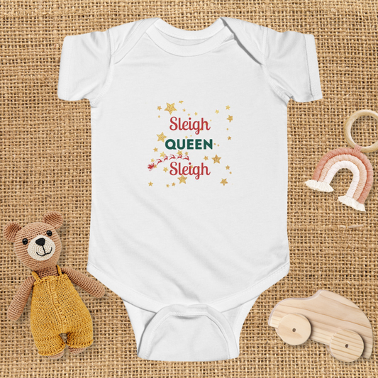 Sleigh Queen Baby Bodysuit