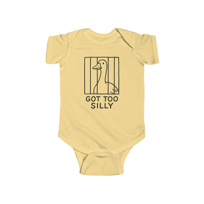Too Silly Baby Bodysuit