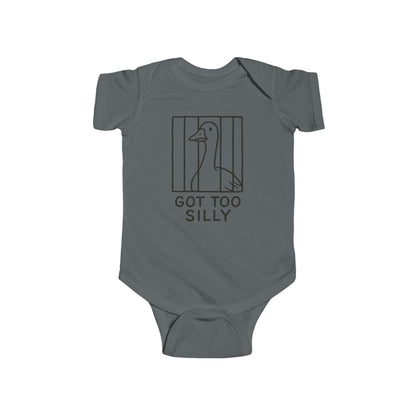 Too Silly Baby Bodysuit
