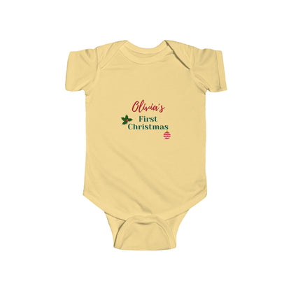 Personalized Christmas Baby Bodysuit