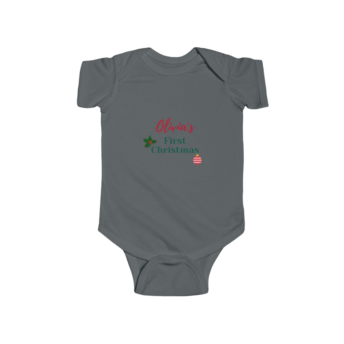 Personalized Christmas Baby Bodysuit