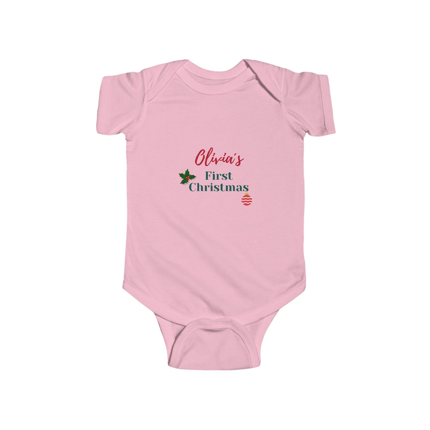Personalized Christmas Baby Bodysuit