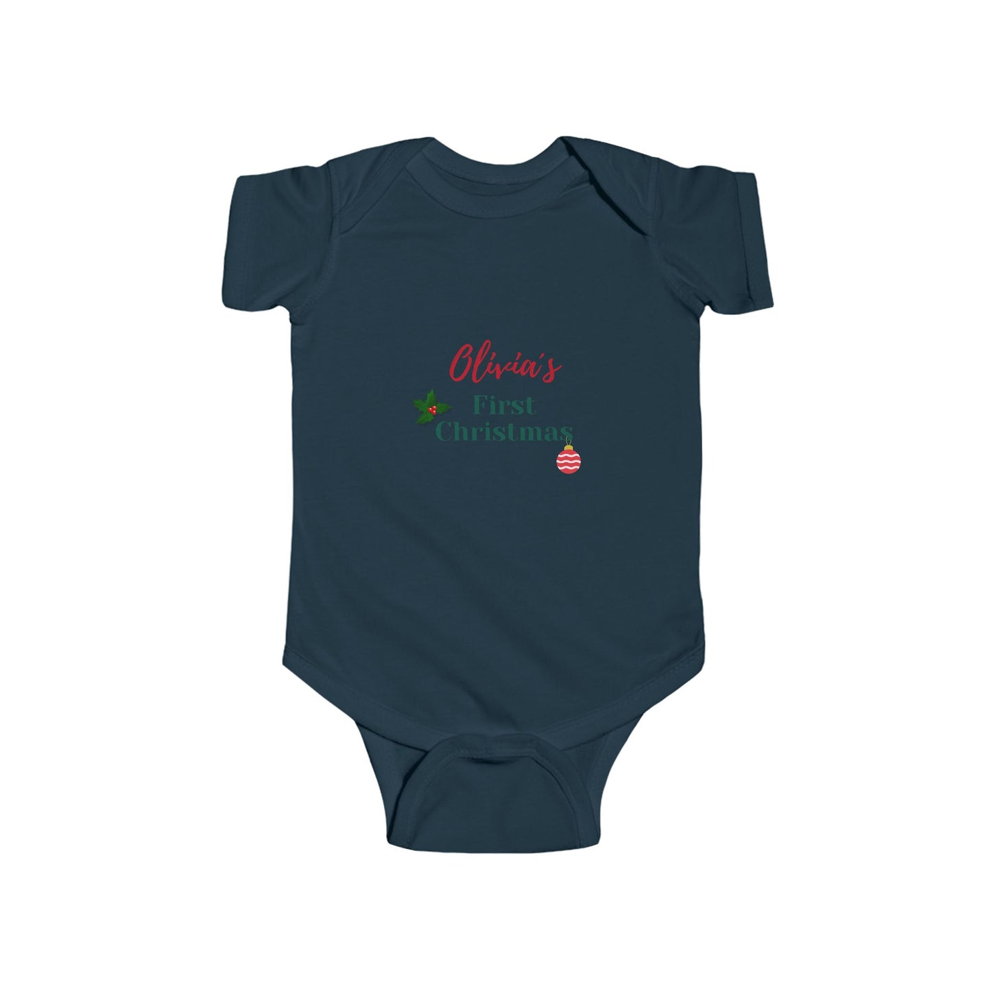 Personalized Christmas Baby Bodysuit