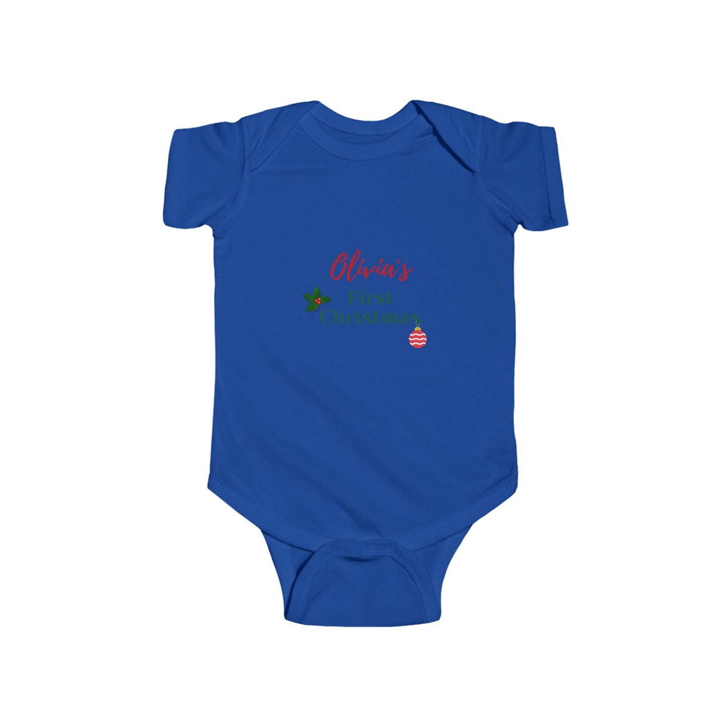 Personalized Christmas Baby Bodysuit