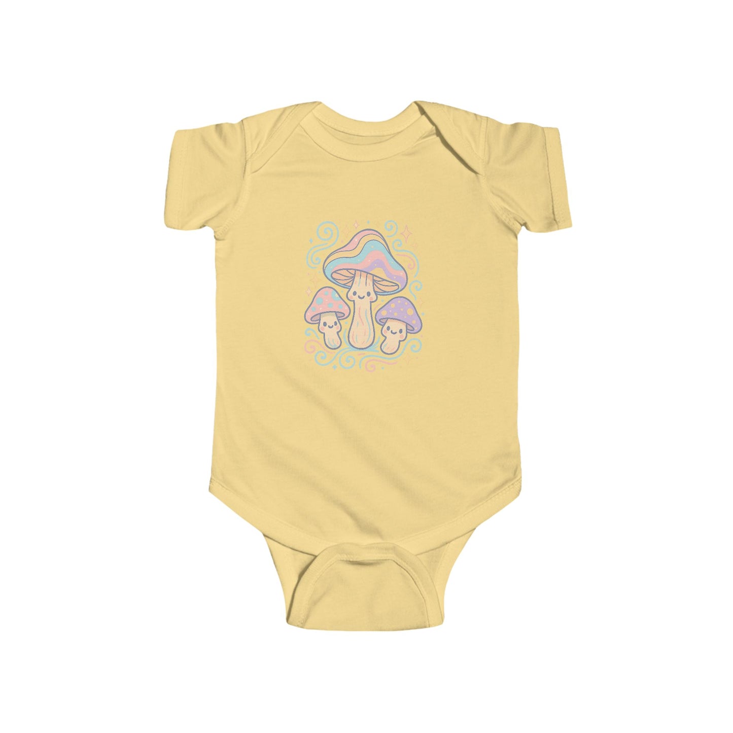 Pastel Mushrooms Infant Bodysuit