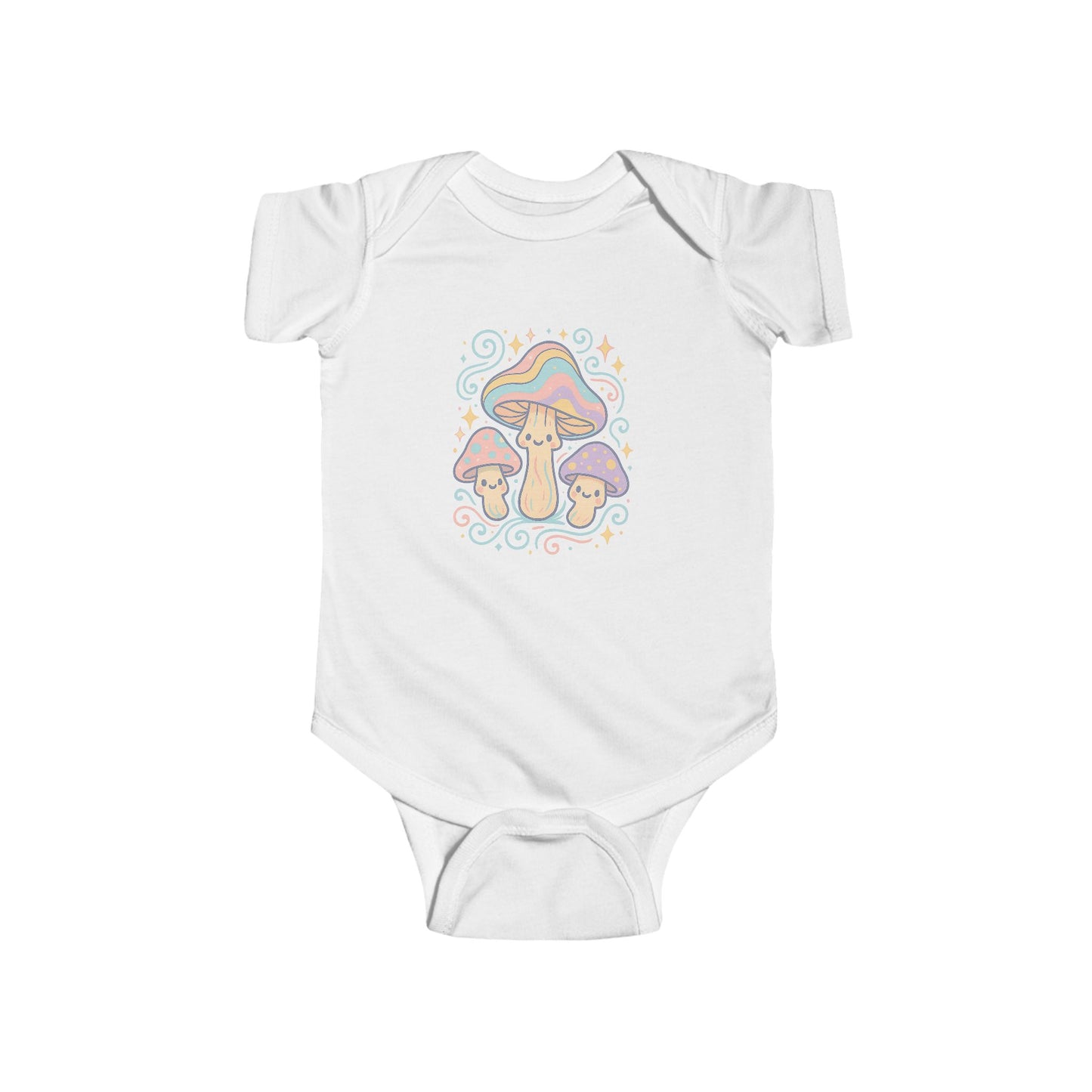 Pastel Mushrooms Infant Bodysuit