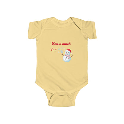Snow Much Fun Baby Bodysuit