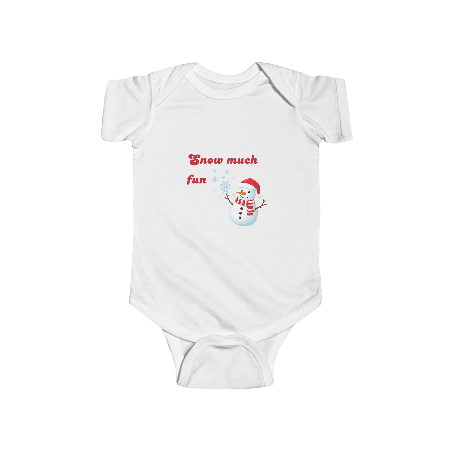 Snow Much Fun Baby Bodysuit