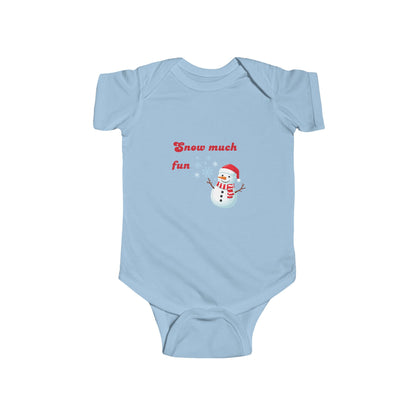 Snow Much Fun Baby Bodysuit